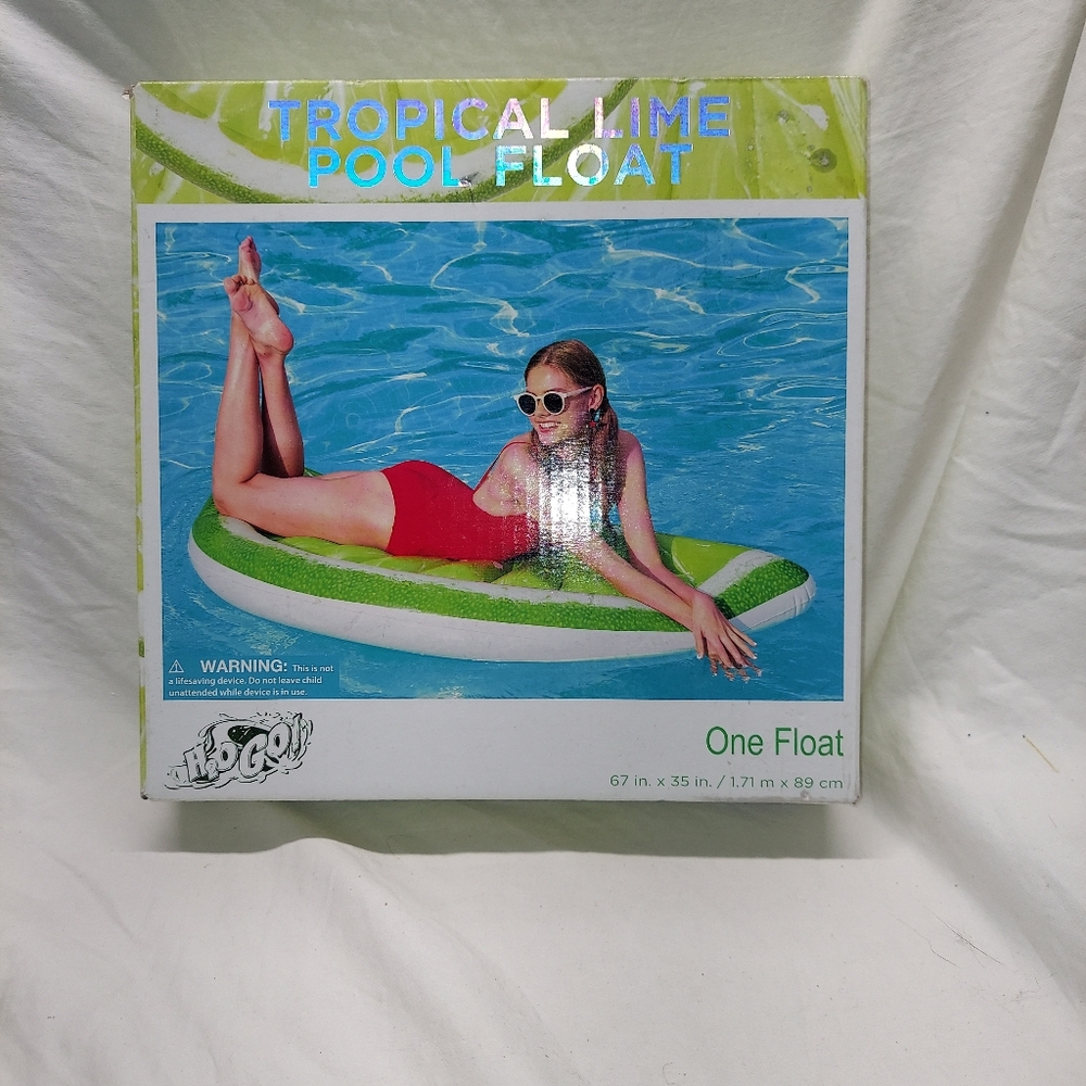 NEW Tropical Lime Inflatable Swimming Pool Mat Float Raft Lounge Bestway H2O Go